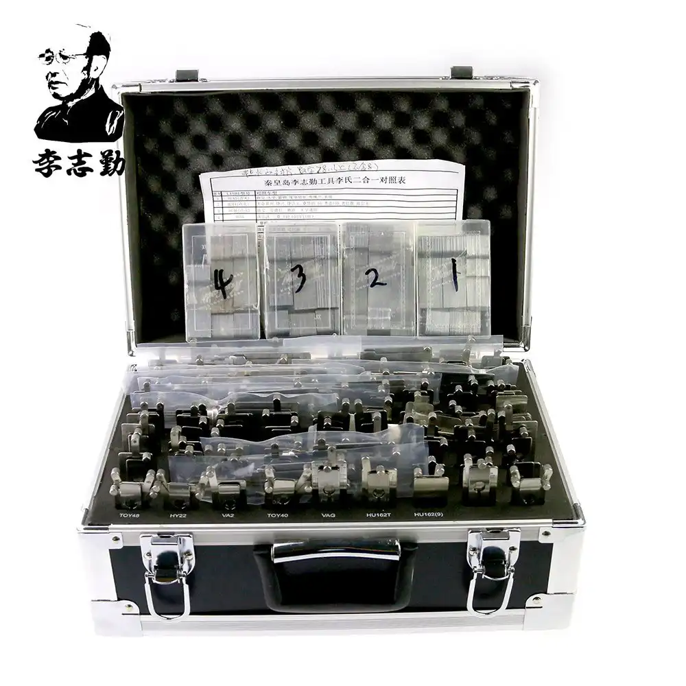 Classic Lishi 2-in-1 pick and decoder set in an aluminium carry case